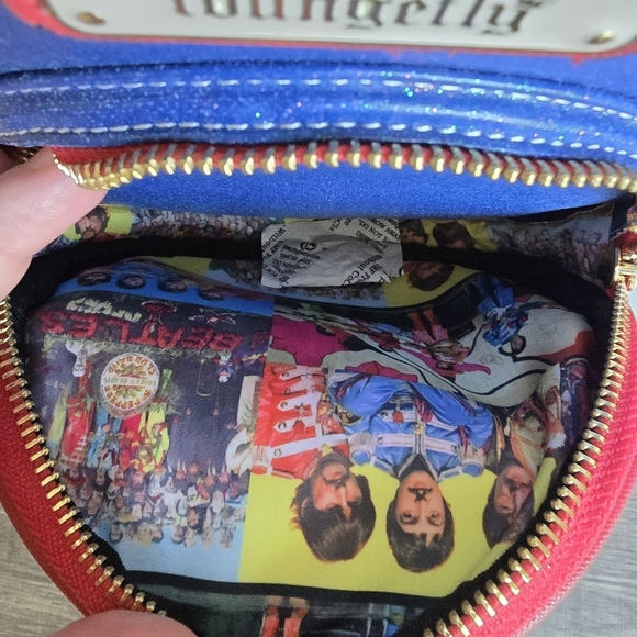 Loungefly New The Beatles SGT Peppers Lonely Hearts Club Band Fan Mini Backpack - Picture 8 of 12